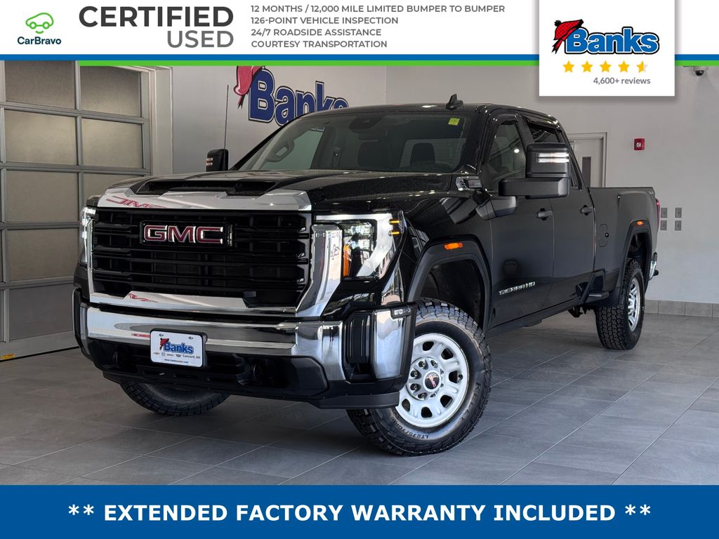 Onyx Black 2024 GMC Sierra 3500HD Pro Crew Cab 4WD Pickup Truck Four-Wheel Drive Automatic