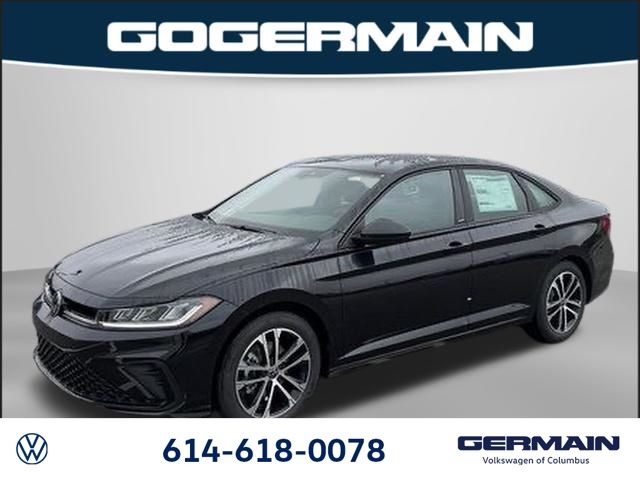 Deep Black Pearl 2026 Volkswagen Jetta Sedan Front-Wheel Drive 8-Speed Automatic