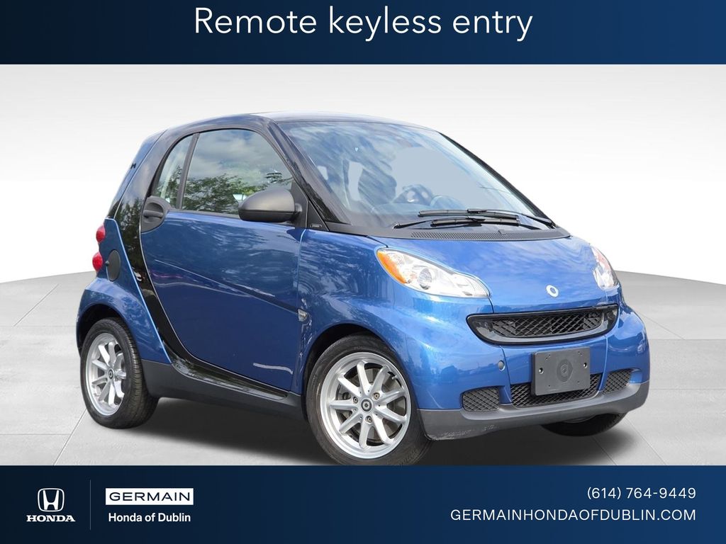 Blue Metallic 2009 smart fortwo Hatchback Rear-Wheel Drive 5-Speed Automatic