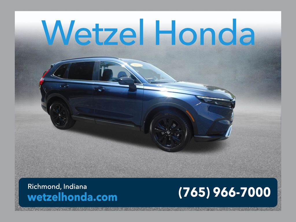 Canyon River Blue Metallic 2025 Honda CR-V Hybrid Sport Touring AWD SUV / Crossover All-Wheel Drive Continuously Variable Transmission