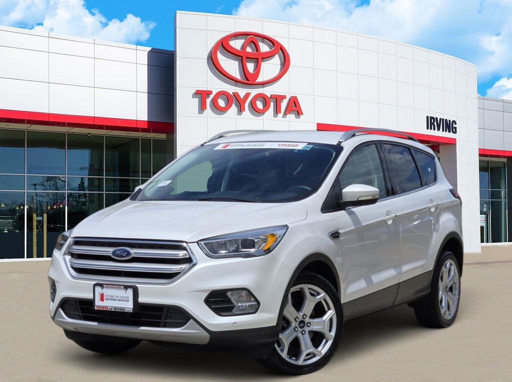 White Platinum Metallic Tri-Coat 2019 Ford Escape SUV / Crossover All-Wheel Drive 6-Speed Automatic