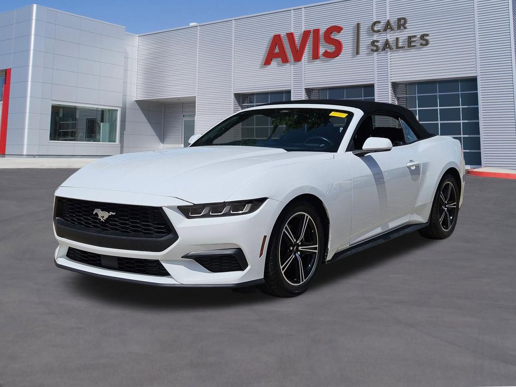 Oxford White 2025 Ford Mustang EcoBoost Premium Convertible RWD Convertible Rear-Wheel Drive Automatic