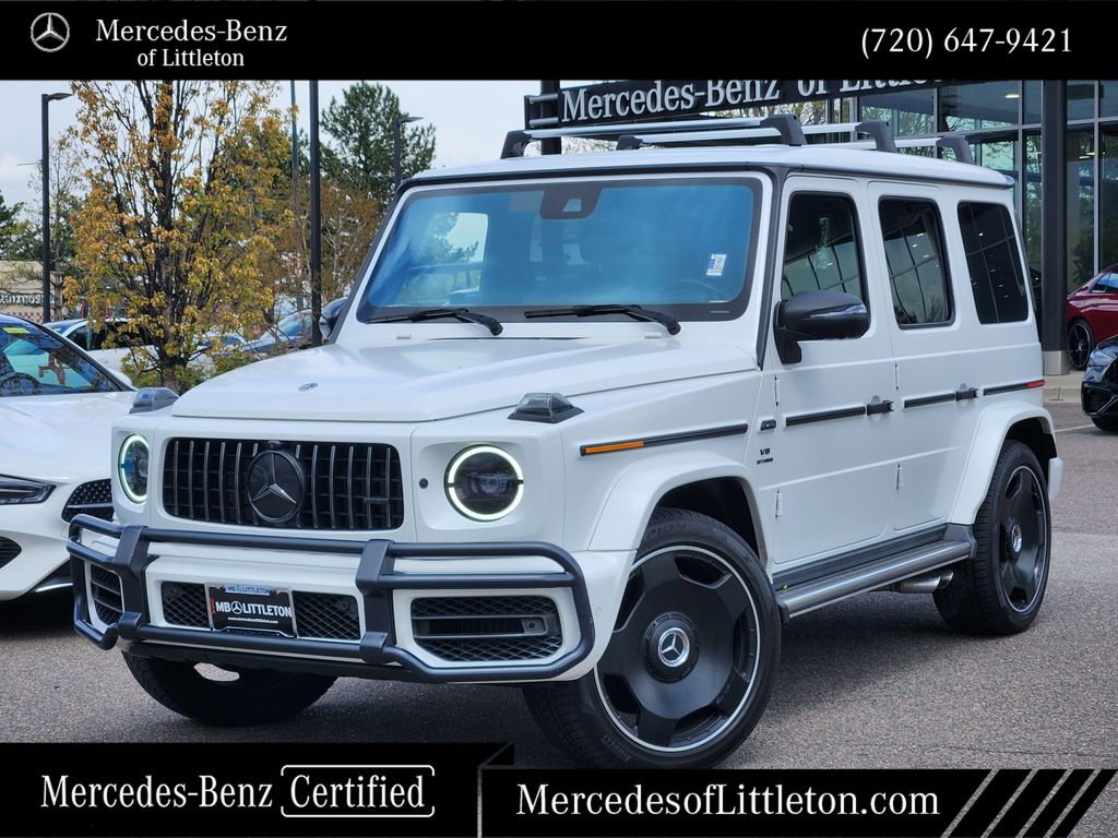 G MANUFAKTUR Moonlight White magno 2022 Mercedes-Benz G-Class AMG G 63 4MATIC SUV / Crossover All-Wheel Drive 9-Speed Automatic
