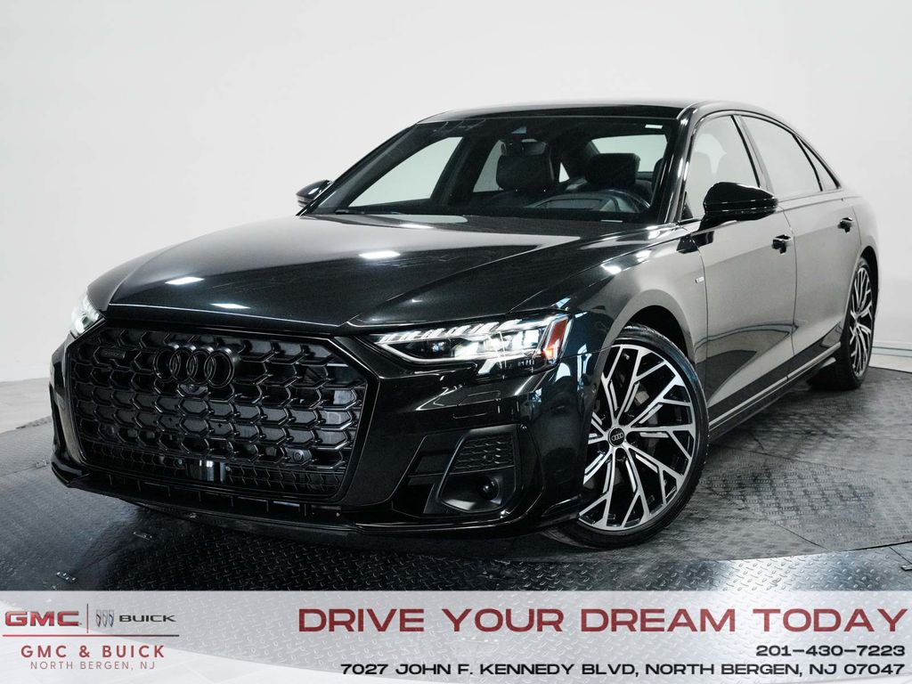 Vesuvius Gray Metallic 2023 Audi A8 L quattro 55 TFSI Sedan All-Wheel Drive 8-Speed Automatic