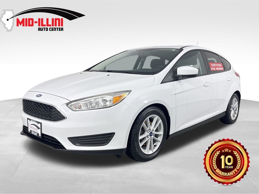 Oxford White 2018 Ford Focus Hatchback Front-Wheel Drive 6-Speed Automatic