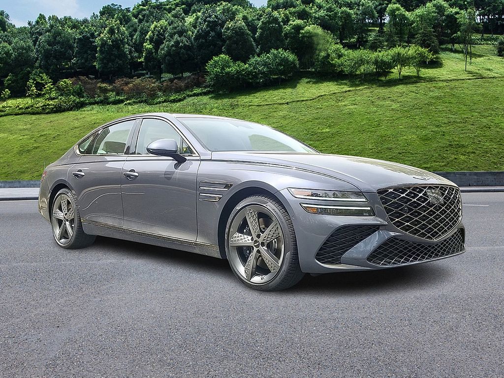 Ceres Blue 2026 Genesis G80 2.5T Sport Prestige AWD Sedan All-Wheel Drive 8-Speed Automatic