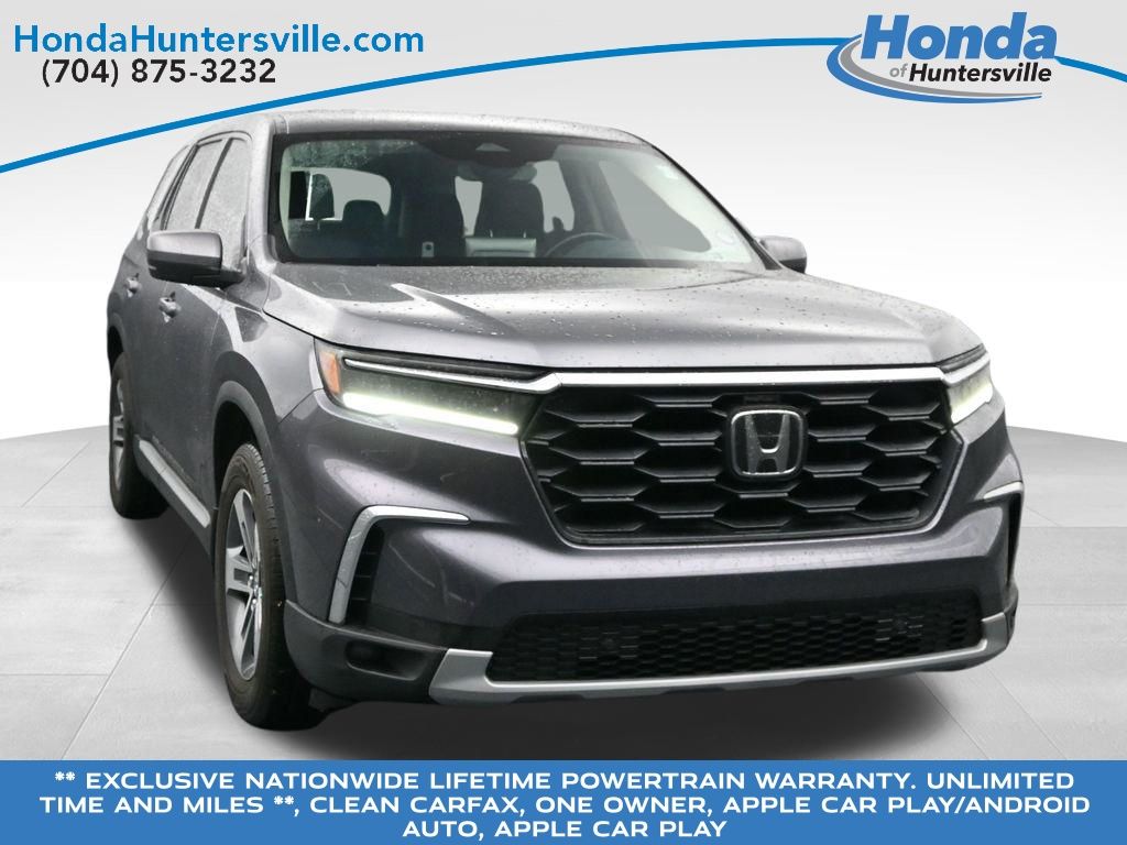 Gray (Modern Steel Metallic) 2025 Honda Pilot EX-L FWD SUV / Crossover Front-Wheel Drive Automatic