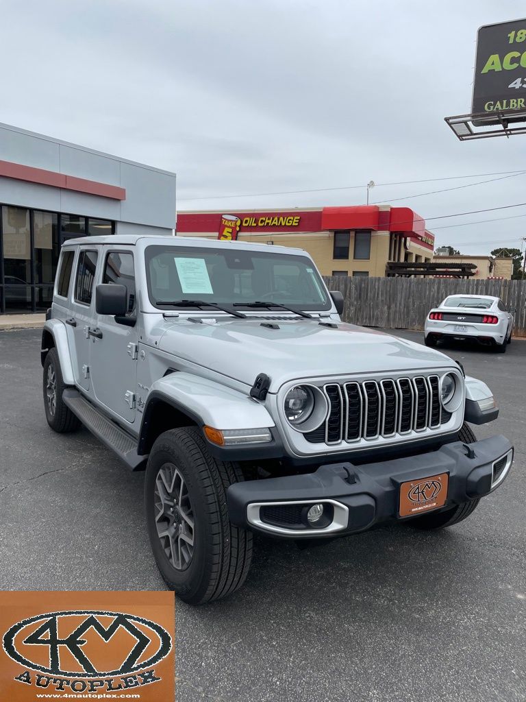 Silver Zynith Clearcoat 2024 Jeep Wrangler Sahara 4-Door 4WD SUV / Crossover Four-Wheel Drive 8-Speed Automatic