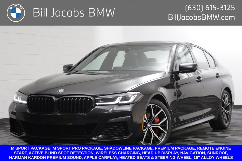 Black Sapphire Metallic 2023 BMW 5 Series Sedan All-Wheel Drive Automatic