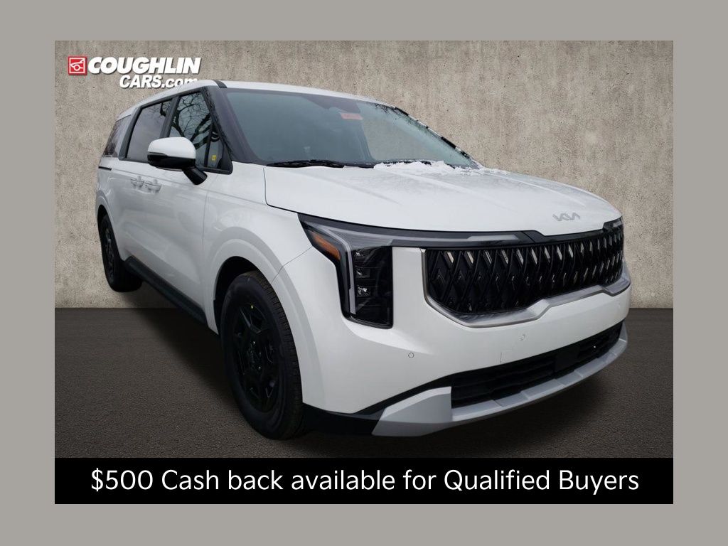 Snow White Pearl 2026 Kia Carnival LX FWD Minivan Front-Wheel Drive 8-Speed Automatic