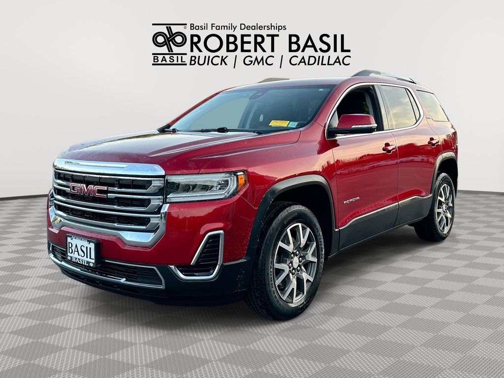 Volcanic Red Tintcoat 2023 GMC Acadia SUV / Crossover Four-Wheel Drive 9-Speed Automatic