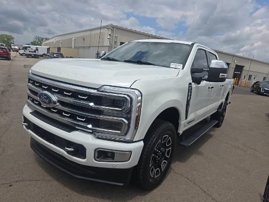 White Metallic 2024 Ford F-350 Super Duty Pickup Truck Four-Wheel Drive Automatic