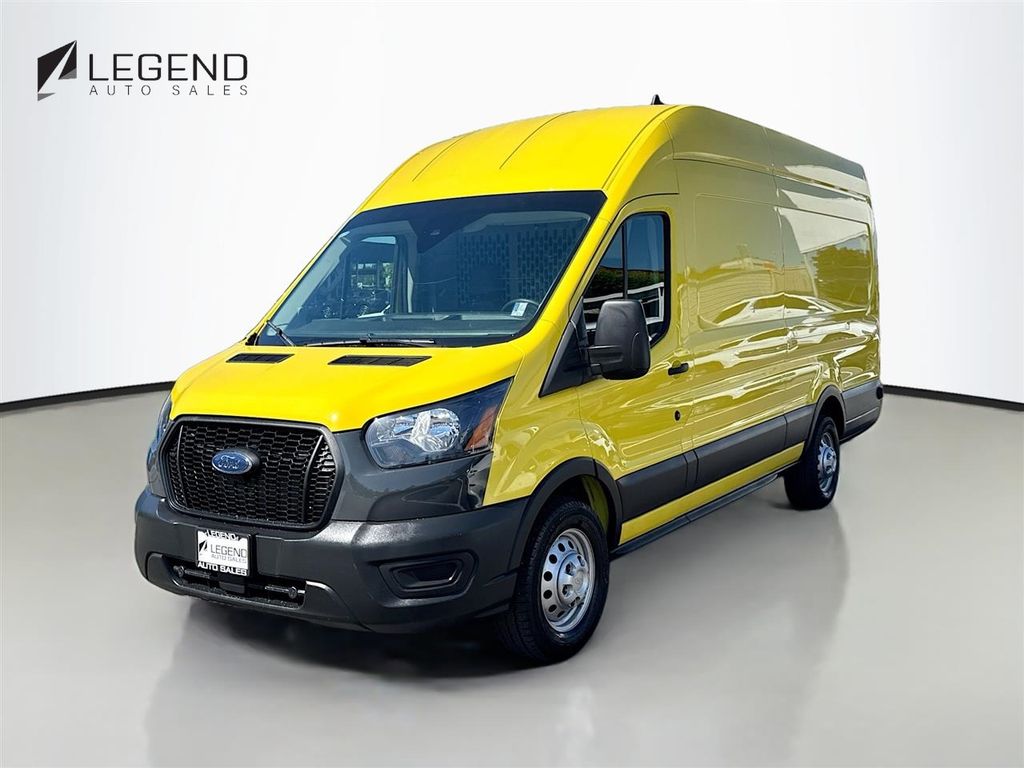 Yellow 2024 Ford Transit Cargo 350 High Roof Extended LB AWD Van All-Wheel Drive