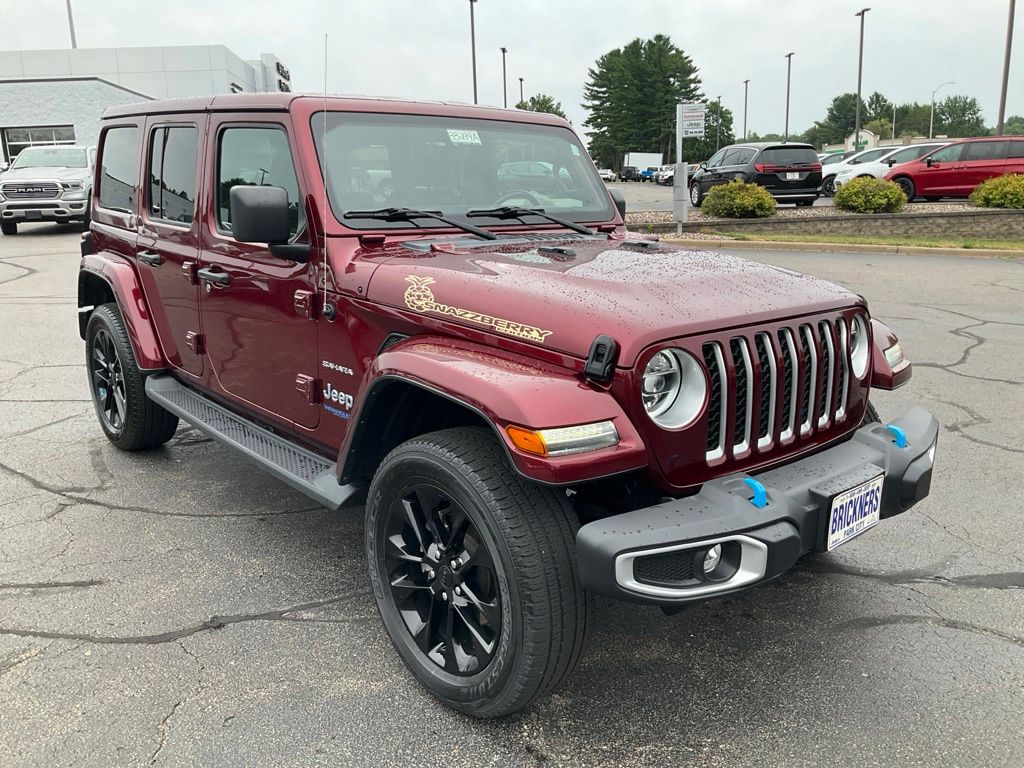 Snazzberry Pearlcoat 2022 Jeep Wrangler 4xe SUV / Crossover Four-Wheel Drive 8-Speed Automatic