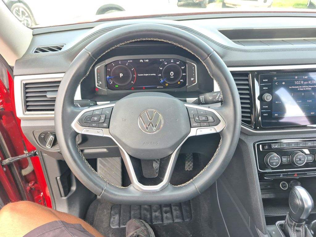 2022 Volkswagen Atlas 3.6L V6 SE w/Technology Red at DeMontrond Auto Country