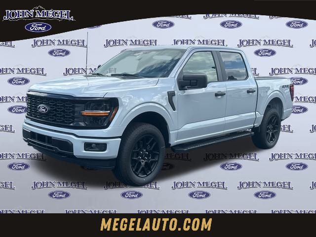 White Metallic 2025 Ford F-150 STX 4dr SuperCrew 4WD Pickup Truck Four-Wheel Drive Automatic