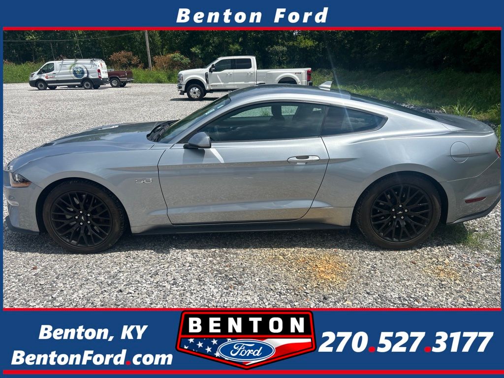 Iconic Silver Metallic 2021 Ford Mustang Coupe Rear-Wheel Drive 6-Speed Manual