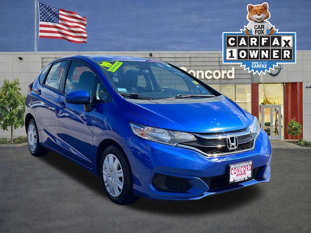 Blue 2019 Honda Fit LX FWD Hatchback Front-Wheel Drive Continuously Variable Transmission