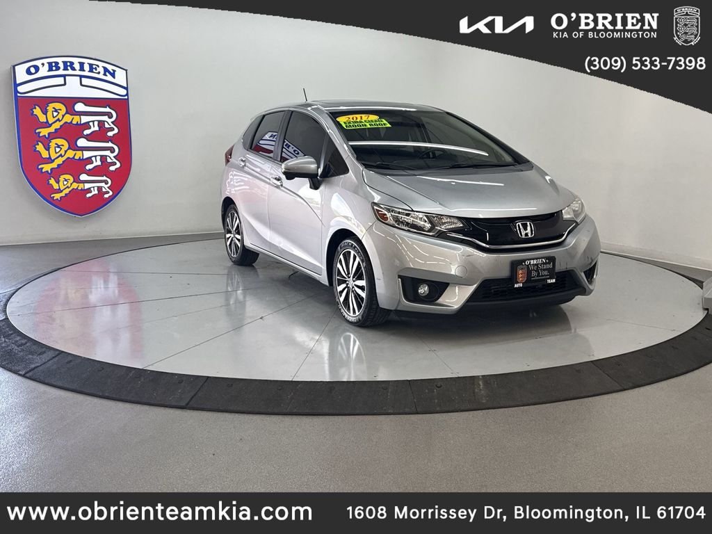 Silver 2017 Honda Fit Hatchback Front-Wheel Drive Continuously Variable Transmission