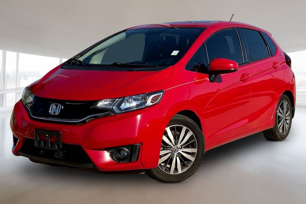 Milano Red 2015 Honda Fit Hatchback Front-Wheel Drive Continuously Variable Transmission