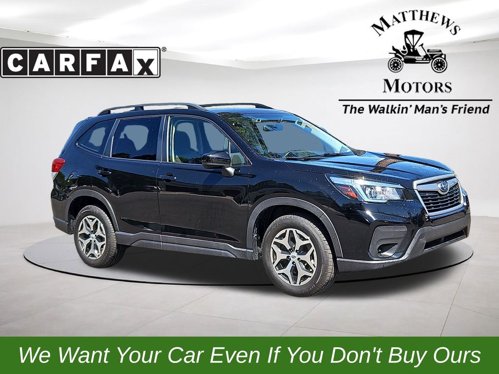 Crystal Black Silica 2020 Subaru Forester 2.5i Premium AWD SUV / Crossover All-Wheel Drive Continuously Variable Transmission