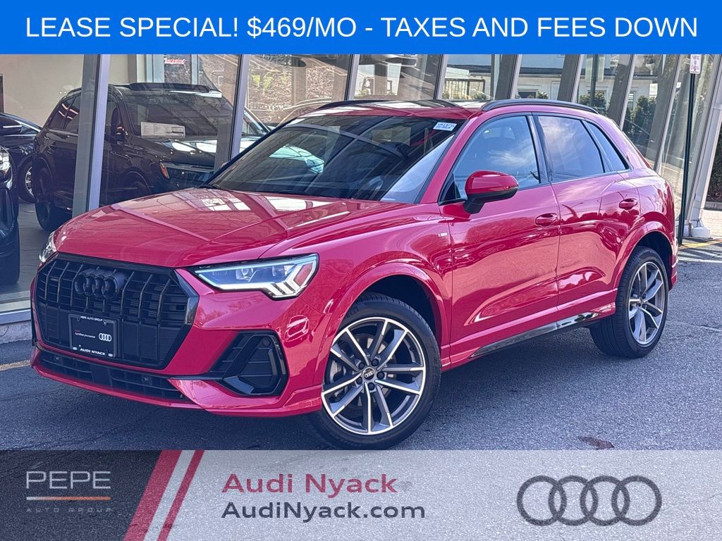Progressive Red Metallic 2025 Audi Q3 quattro Premium S Line 45 TFSI SUV / Crossover All-Wheel Drive 8-Speed Automatic