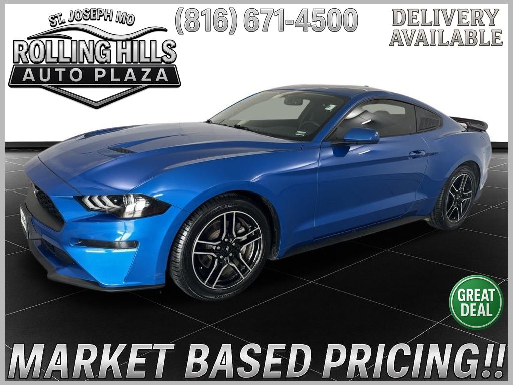 Blue Metallic 2020 Ford Mustang Coupe Rear-Wheel Drive Automatic