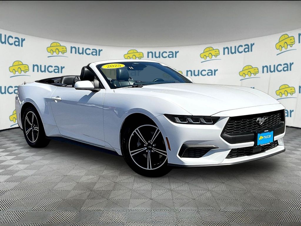 Oxford White 2025 Ford Mustang EcoBoost Premium Convertible RWD Convertible Rear-Wheel Drive Automatic