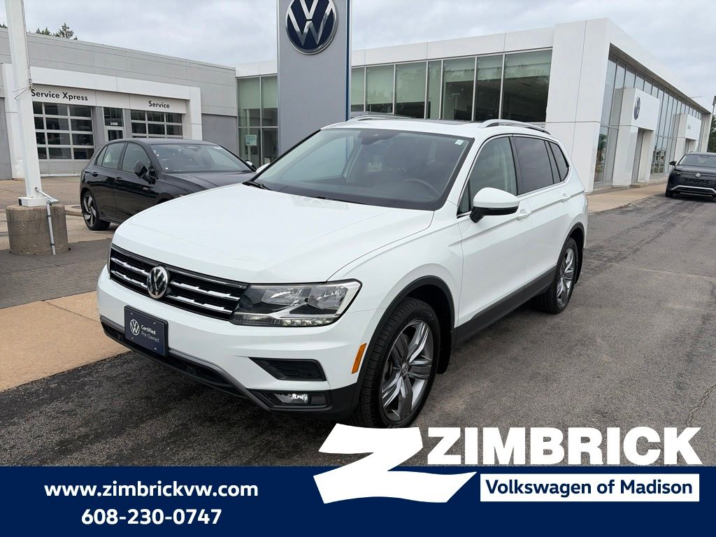 Pure White 2020 Volkswagen Tiguan SUV / Crossover All-Wheel Drive 8-Speed Automatic