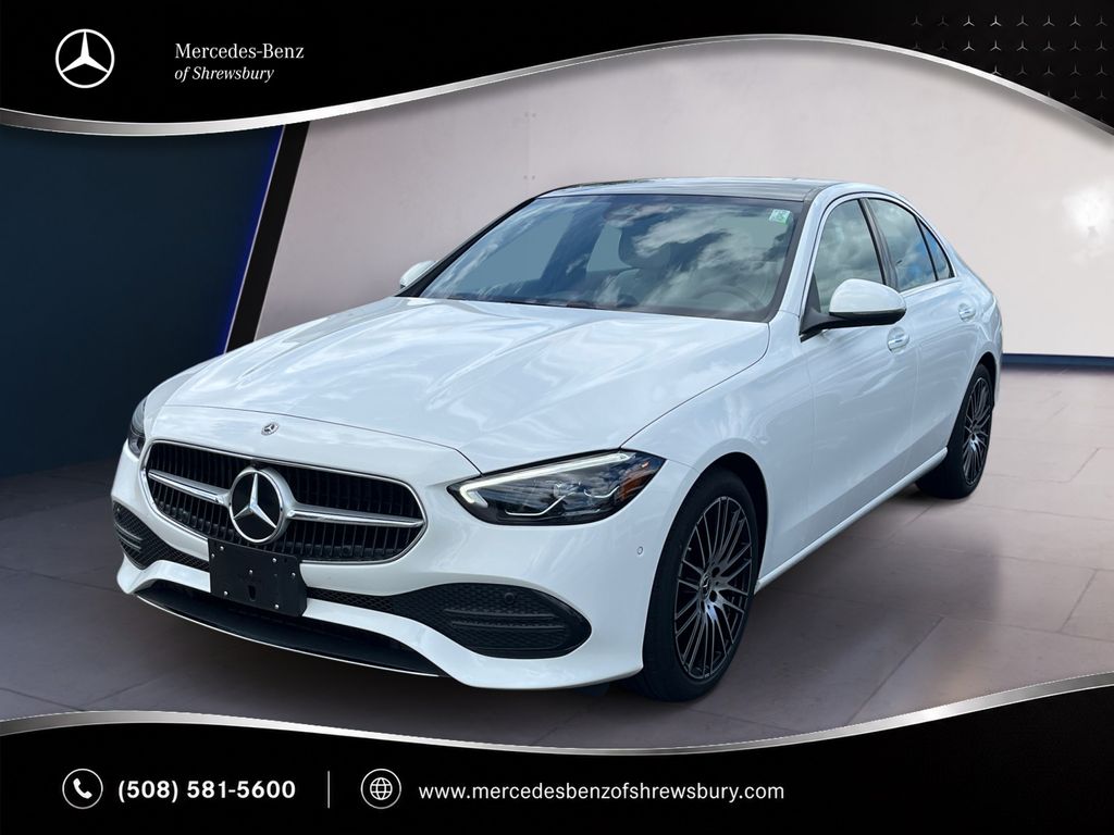 Polar White 2026 Mercedes-Benz C-Class Sedan All-Wheel Drive 9-Speed Automatic