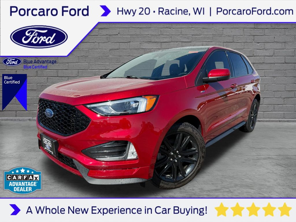 Rapid Red Metallic Tinted Clearcoat 2024 Ford Edge SUV / Crossover All-Wheel Drive 8-Speed Automatic