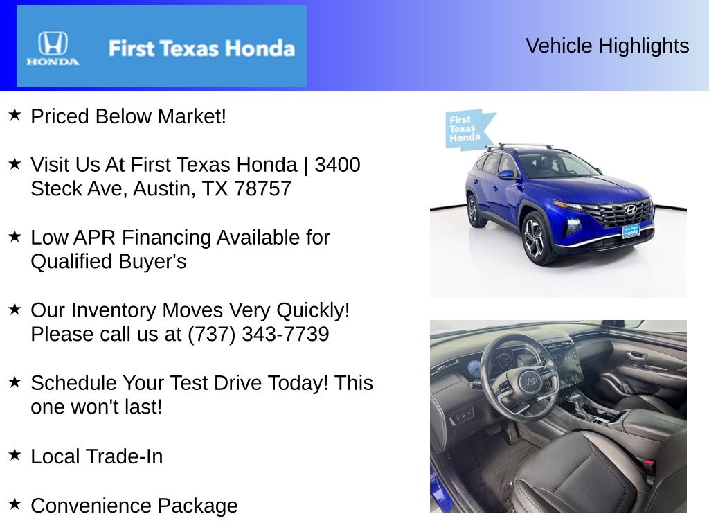 Used Car 2023 Hyundai Tucson  Sel For Sale Under $20,000 In Austin, Texas