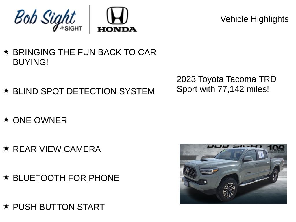 Used 2023 Toyota Tacoma TRD Sport with VIN 3TMCZ5AN7PM612987 for sale in Kansas City