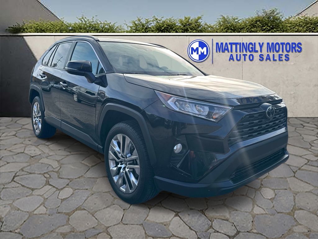 Midnight Black Metallic 2021 Toyota RAV4 XLE Premium FWD SUV / Crossover Front-Wheel Drive 8-Speed Automatic