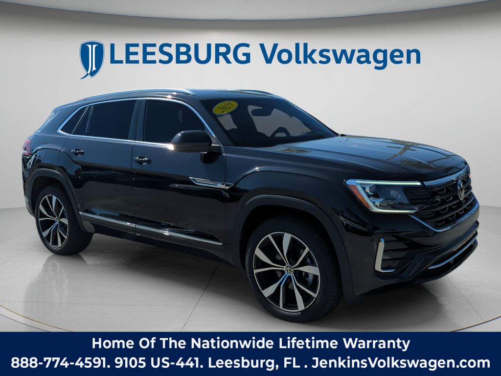 Black 2025 Volkswagen Atlas Cross Sport SUV / Crossover All-Wheel Drive 8-Speed Automatic