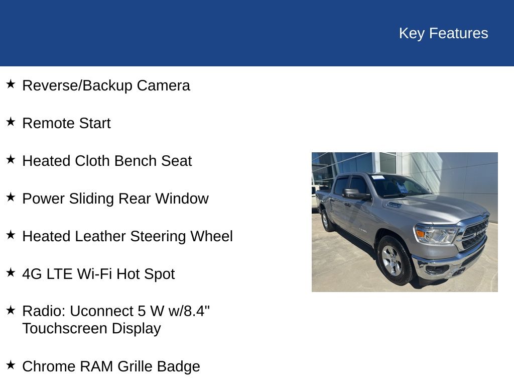 2023 Ram 1500 Big Horn Crew Cab 4x2 5'7" Box