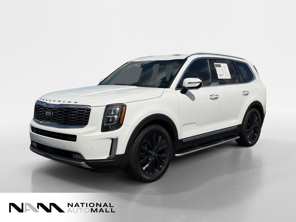 Snow White Pearl 2020 Kia Telluride SUV / Crossover All-Wheel Drive 8-Speed Automatic