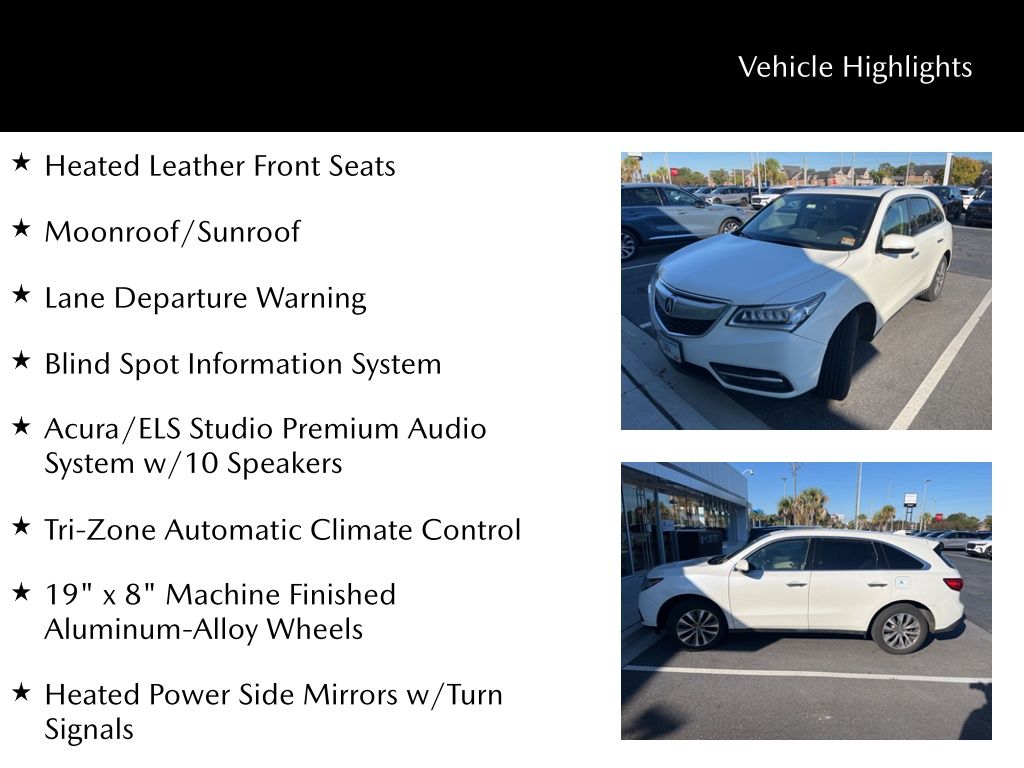 2014 Acura MDX Technology Package
