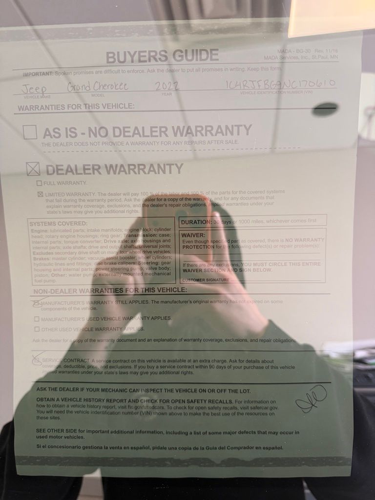 Used 2022 Jeep Grand Cherokee WK SUV