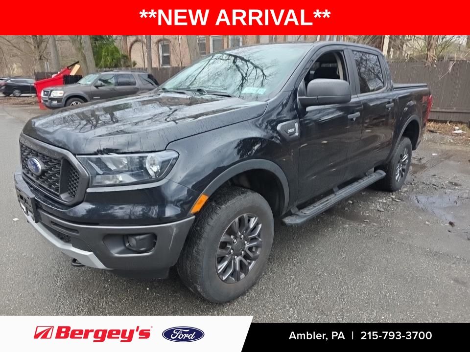 Shadow Black 2023 Ford Ranger XLT SuperCrew 4WD Pickup Truck Four-Wheel Drive Automatic