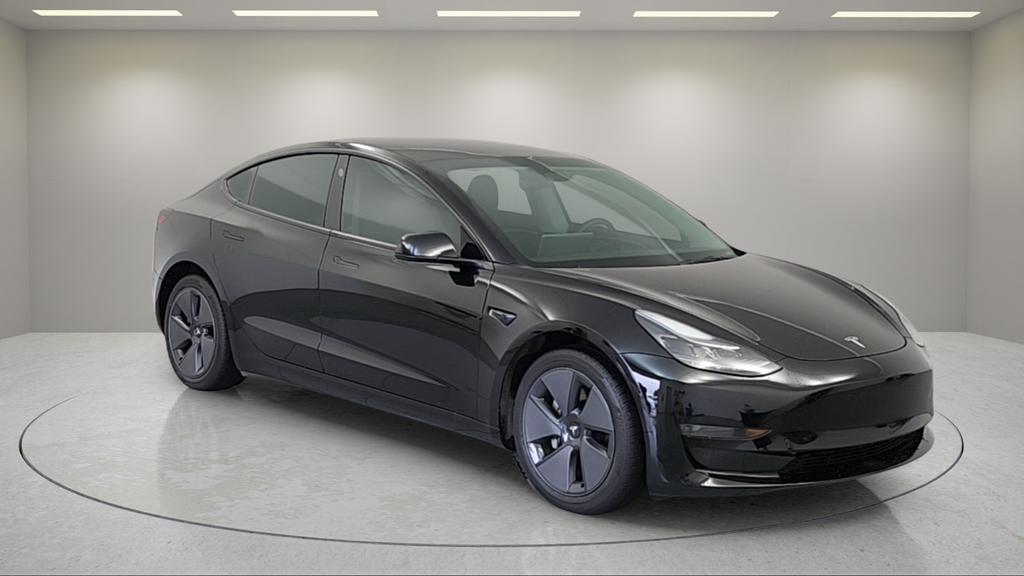Black 2021 Tesla Model 3 Sedan Rear-Wheel Drive 1-Speed Automatic