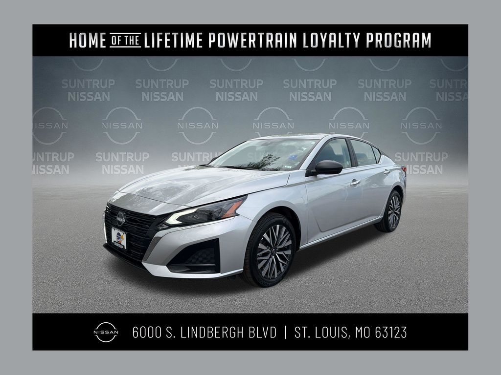 Brilliant Silver Metallic 2025 Nissan Altima 2.5 SV AWD Sedan All-Wheel Drive Continuously Variable Transmission