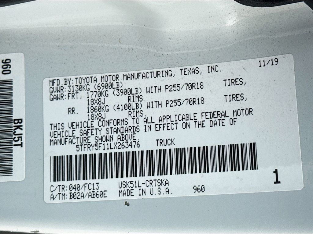 2020 Toyota Tundra SR5 White at EAG Ford Navasota