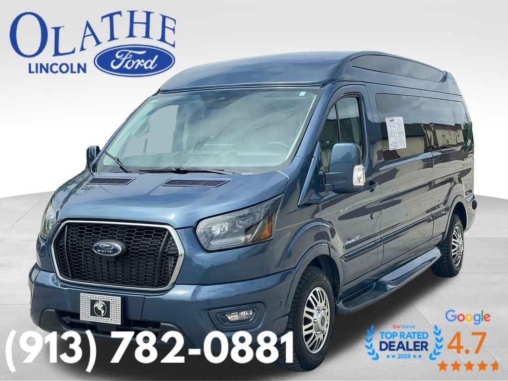 Blue Metallic 2024 Ford Transit Cargo 150 Low Roof AWD Van All-Wheel Drive