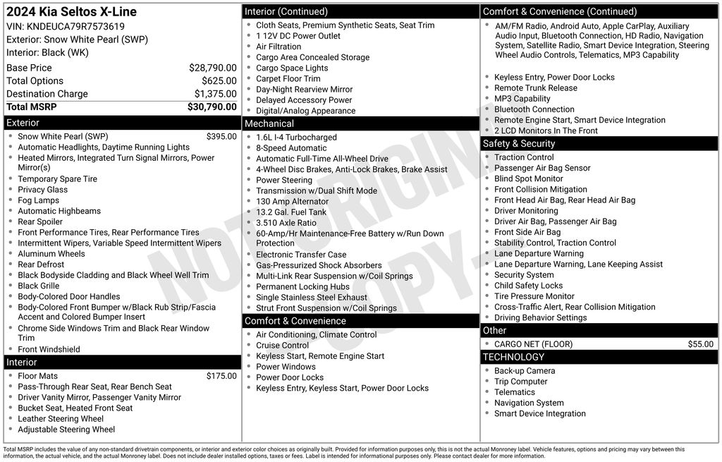 Used 2024 White Kia X-Line image 8