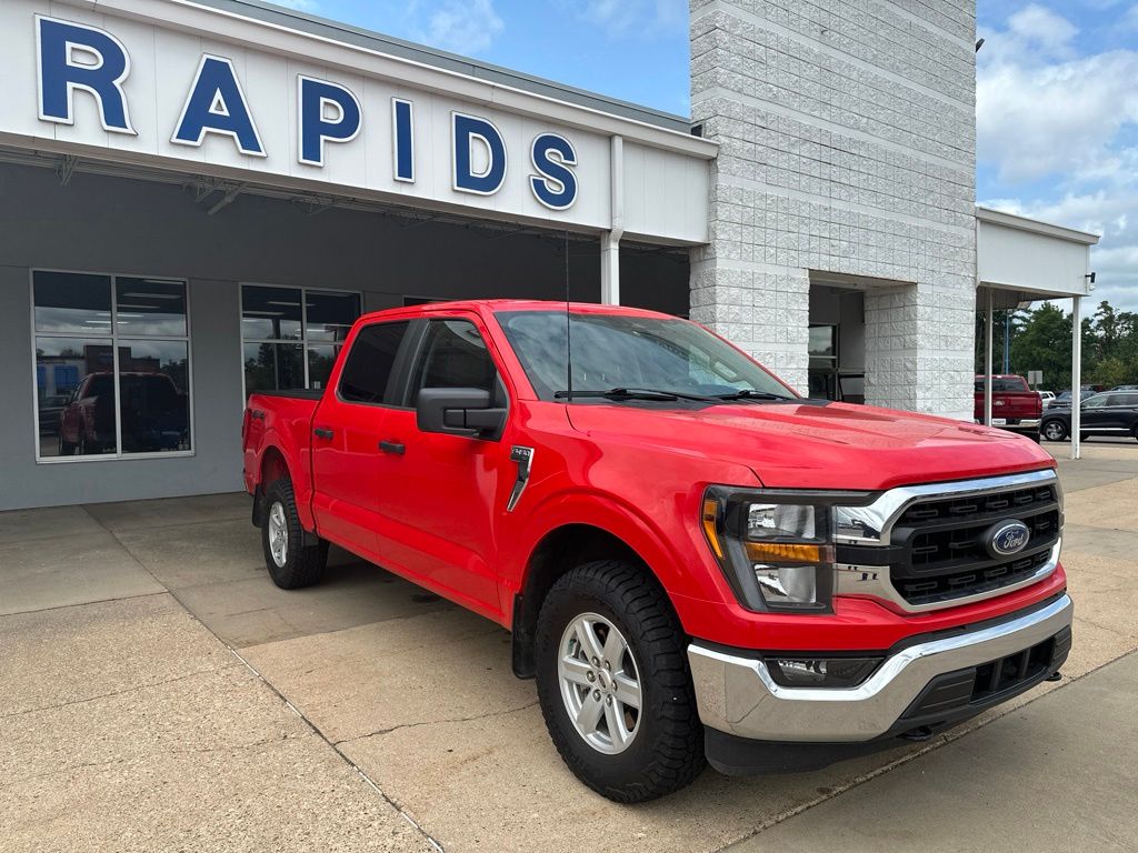 Red 2023 Ford F-150 Pickup Truck Four-Wheel Drive Automatic