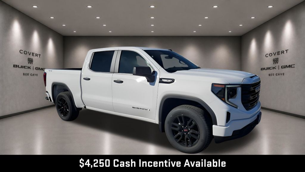 Summit White 2026 GMC Sierra 1500 Pro Crew Cab 4WD Pickup Truck Four-Wheel Drive Automatic
