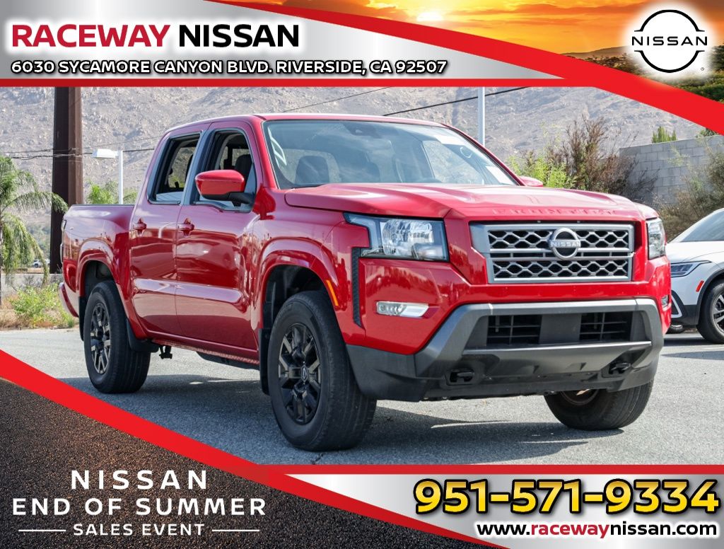 Red Alert 2023 Nissan Frontier Pickup Truck Four-Wheel Drive 9-Speed Automatic