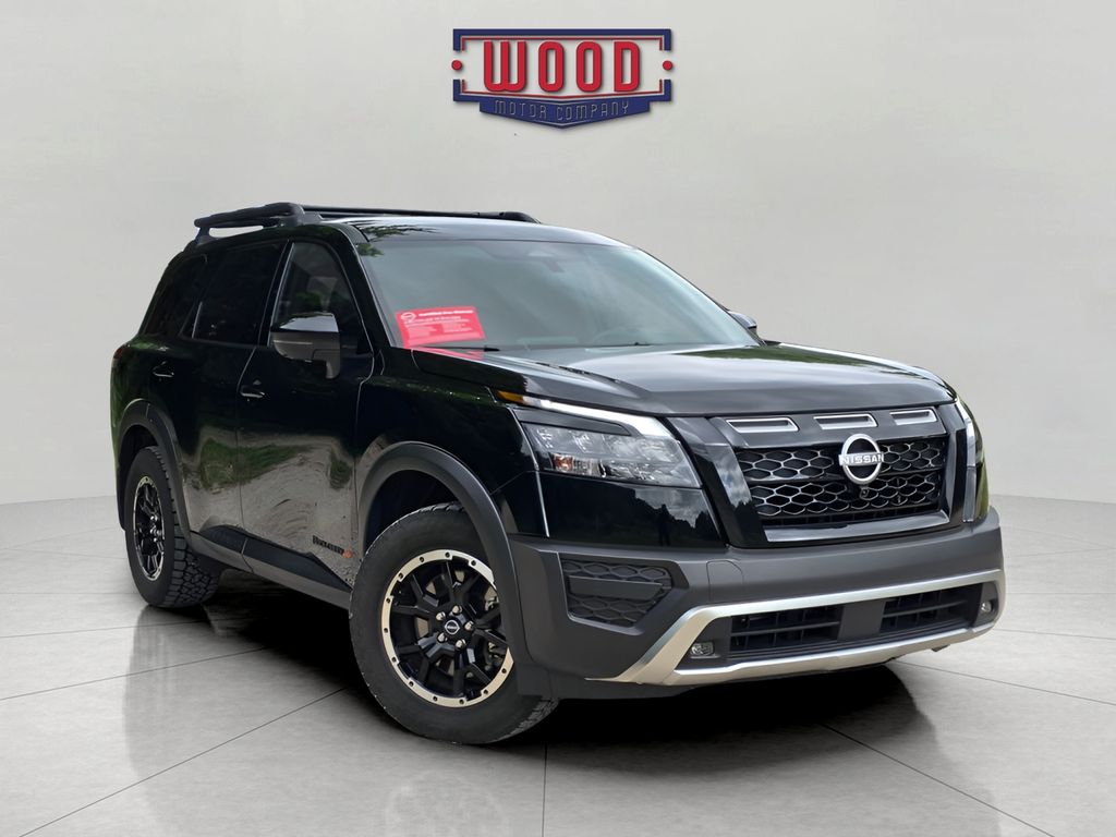 Super Black 2025 Nissan Pathfinder Rock Creek 4WD SUV / Crossover All-Wheel Drive 9-Speed Automatic