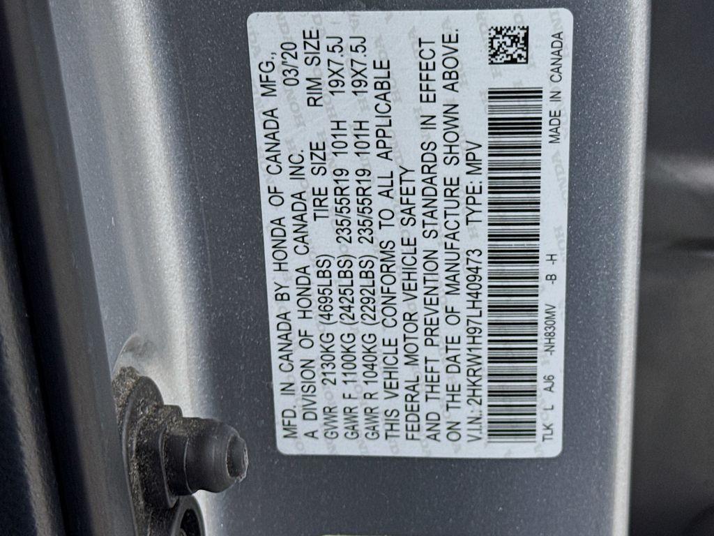Used Car 2020 Honda Cr-v  Touring For Sale Under $25,000 In Austin, Texas